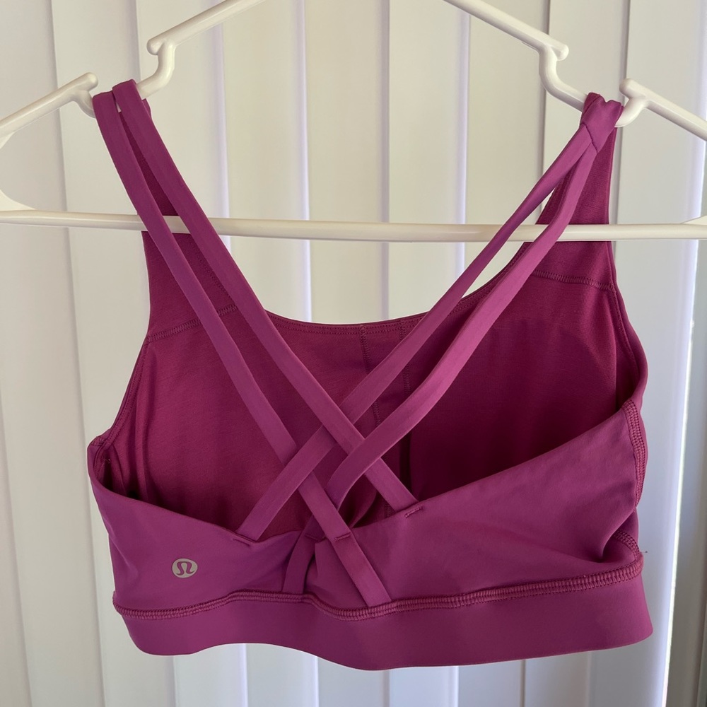 Lululemon Energy Bra- Vivid Plum